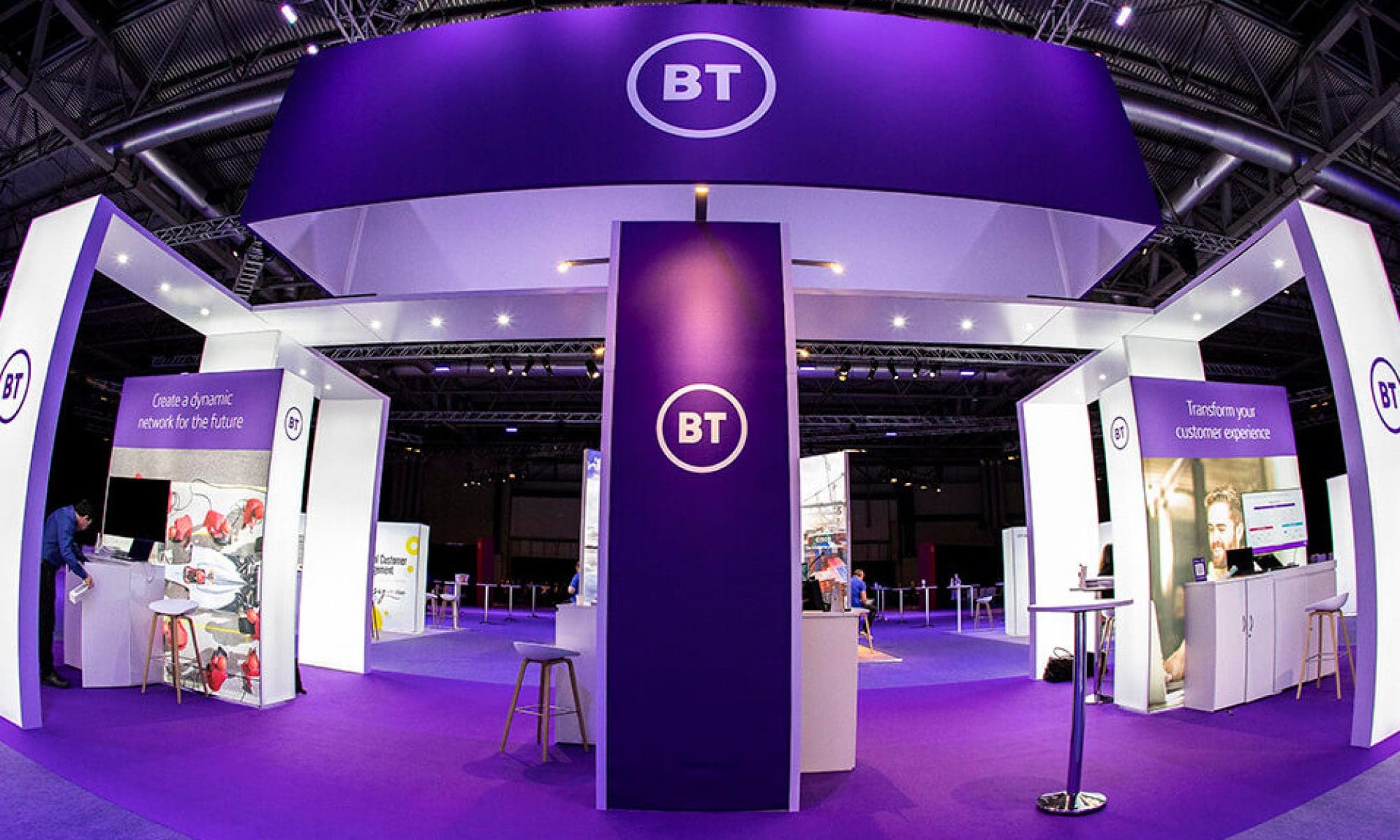 BT Exhibition stand at Birmingham NEC